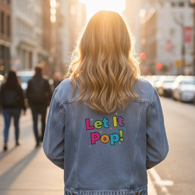 Lass es knallen! Denim-Jacke Jeansjacke (Von Creator hochgeladen)