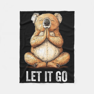 Lass es los Koala beim Yoga Meditation Zen Fleecedecke
