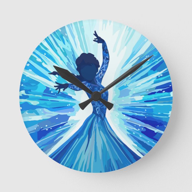 Lass es los runde wanduhr (Vorderseite)