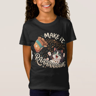 Lass es regnen, Essen Lustige Chaotische Smoking-K T-Shirt