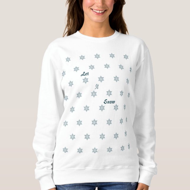 Lass es Schnee Pulli (Vorderseite)