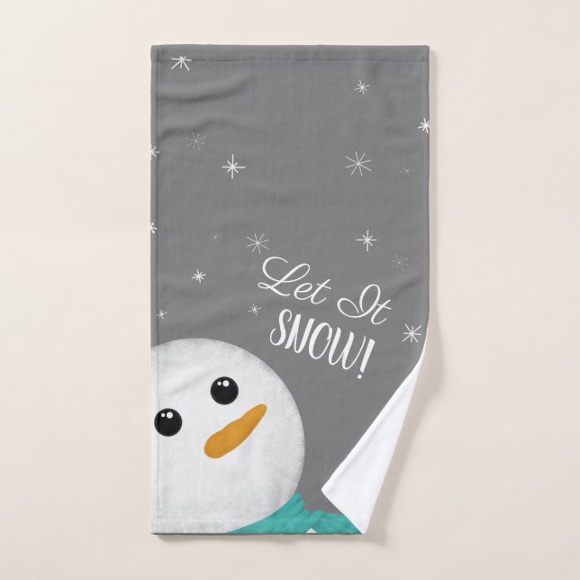Lass es Schnee Snowman Handtuch (Handtuch)