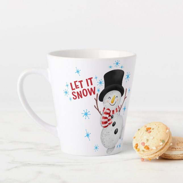 Lass es Schnee Snowman Milchtasse (Beispiel)