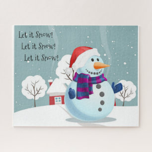 Lass es Schnee Snowman Puzzle