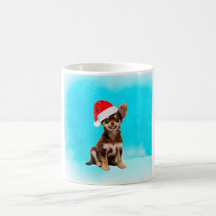 Lass es Schnee Weihnachten Chihuahua Hund tragen H Tasse