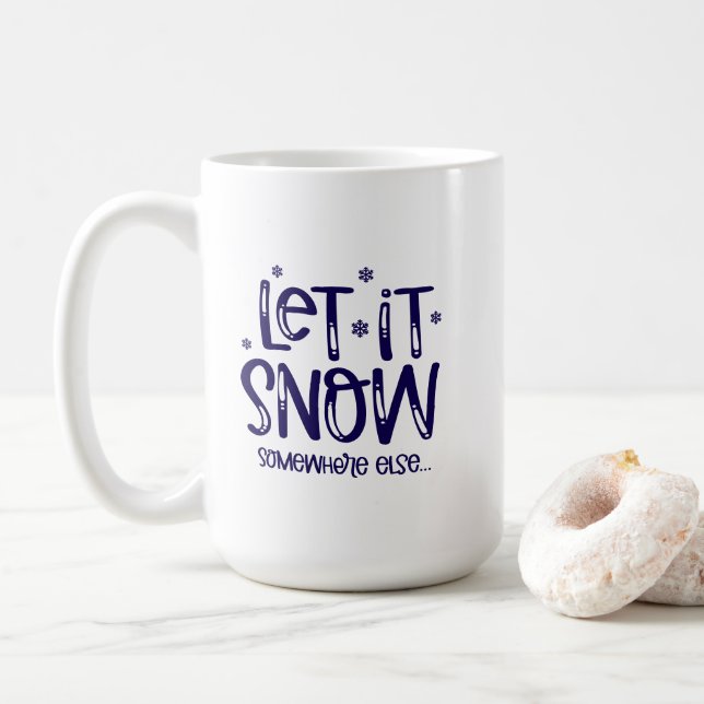 Lass-es-Schneien-Kaffeetasse Kaffeetasse (Mit Donut)