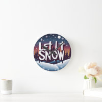 Lass es schneien mit wunderschöner Winterlandschaf