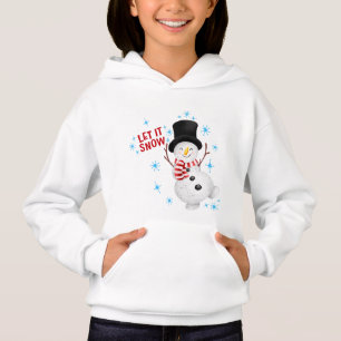 Laß-es-Schneien-Schneemann-Hoodie Hoodie