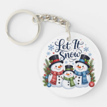 Lass es schneien Schneemannfamilie
