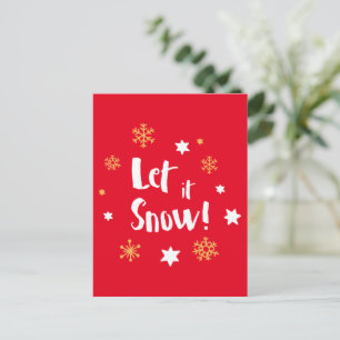"Lass es schneit!" Calligrafie Weihnachten Moderne