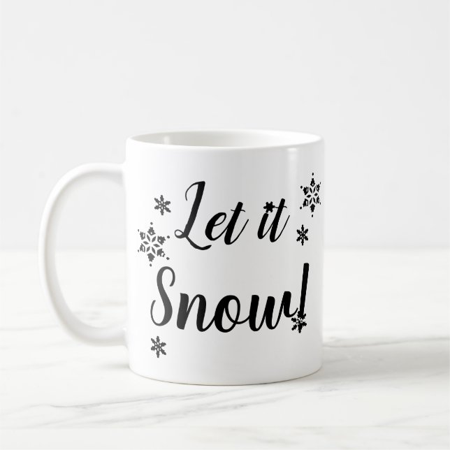 Lass es schneit! - Einfache Version Kaffeetasse (Links)