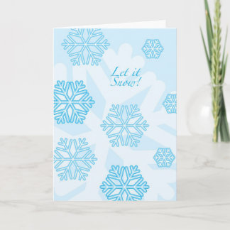 Lass es schneit! feiertagskarte