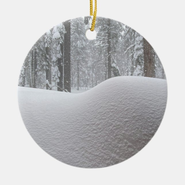 Lass es schneit! keramik ornament (Vorne)