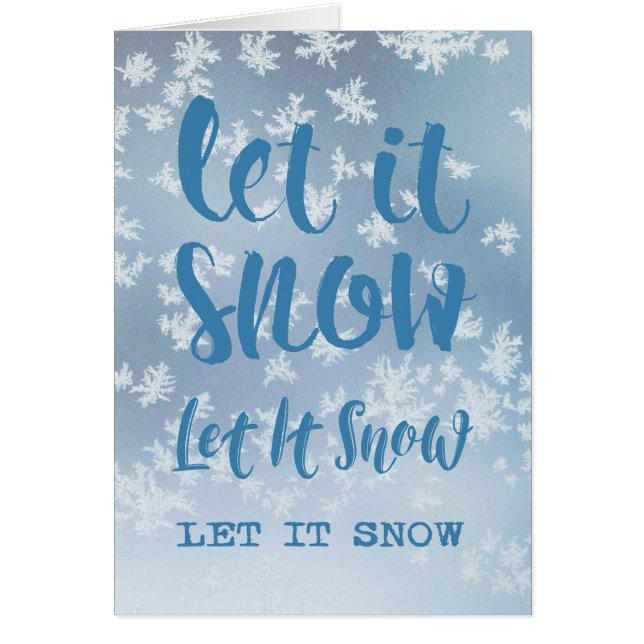 Lass es schneit, lass es schnee, lass es schnee! (Vorne)