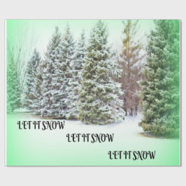 Lass es schneit! Lass es schneit! Lass es schneit! Geschenkpapier