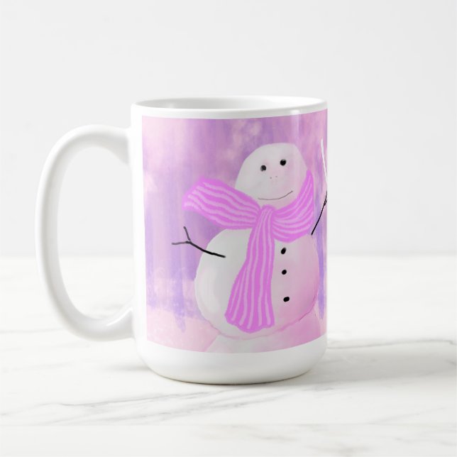 Lass es schneit! Snowman Kaffeetasse (Links)