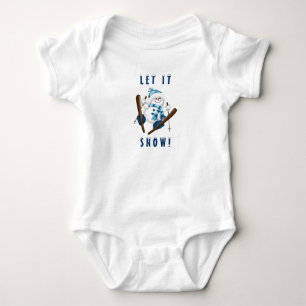 Lass es schneit! Snowman Skier T - Shirt