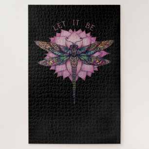 Lass es sei Brocade Dragonfly Puzzle