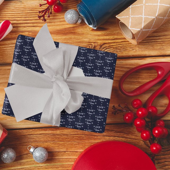 Lass es Weihnachten Schneeflocken Geschenkpapier (Von Creator hochgeladen)