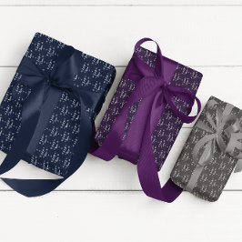 Lass es Weihnachten Schneeflocken Geschenkpapier Set