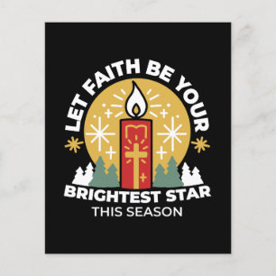 Lass Faith Be Your Brightest Star Candle Art Flyer
