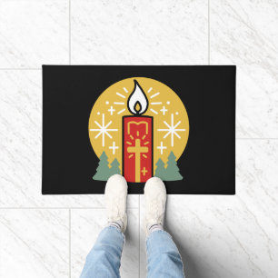 Lass Faith Be Your Brightest Star Candle Art Fußmatte