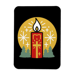 Lass Faith Be Your Brightest Star Candle Art Magnet