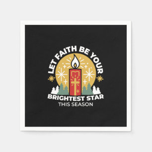 Lass Faith Be Your Brightest Star Candle Art Serviette