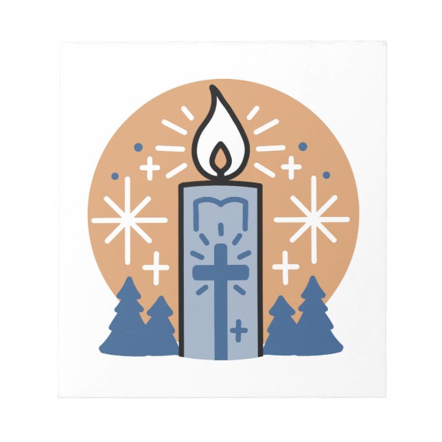 Lass Faith Shine Bright Notizblock (Vorderseite)