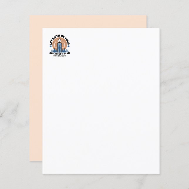 Lass Faith Shine Bright: Winterthema (Vorne/Hinten)