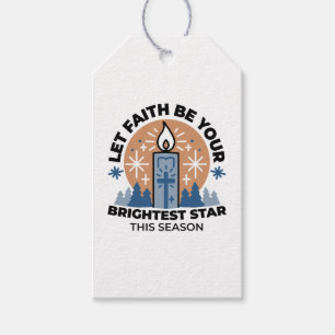 Lass Faith Shine Bright: Winterthema Geschenkanhänger