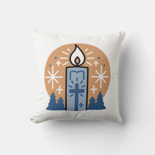 Lass Faith Shine Bright: Winterthema Kissen