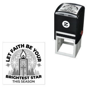 Lass Faith Shine Bright: Winterthema Permastempel