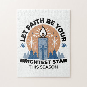 Lass Faith Shine Bright: Winterthema Puzzle