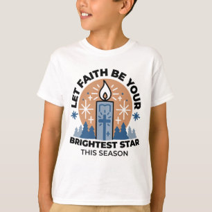 Lass Faith Shine Bright: Winterthema T-Shirt