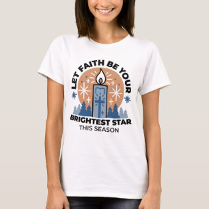 Lass Faith Shine Bright: Winterthema T-Shirt