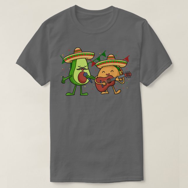 Lass Fiesta Avocado & Tacos Cinco De Mayo Meican P T-Shirt (Design vorne)