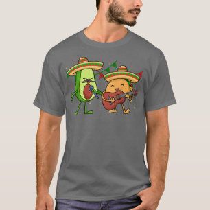 Lass Fiesta Avocado & Tacos Cinco De Mayo Meican P T-Shirt