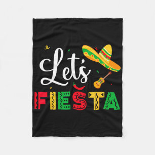 Lass Fiesta Cinco De Mayo Mexikanisches Party Frau Fleecedecke