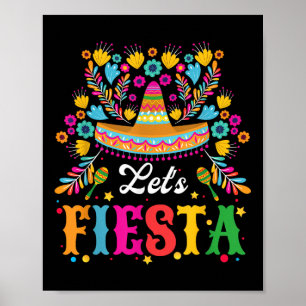 Lass Fiesta Funny Cinco De Mayo Women Men Kids Poster