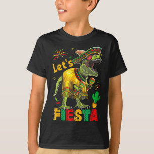 Lass Fiesta Mexican Dino Trex Cinco De Mayo Toddle T-Shirt