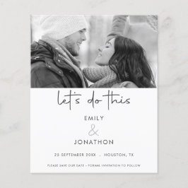 Lass Führen Sie dieses Foto monochrom Save the Dat