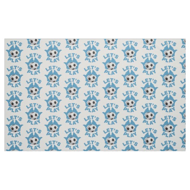 Lass-Fußball Stoff (Fat Quarter (45,7 x 55,9 cm))