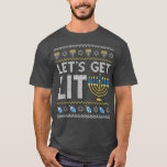 Lass Get Lit Chanukah jüdischer Jude Dreidel Hannu T-Shirt<br><div class="desc">Lasse Get Lit Chanukah jüdischer Jude Dreidel Hannukah .</div>