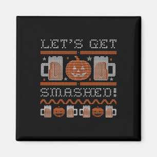 Lass Get Smashed Costume Halloween Magnet