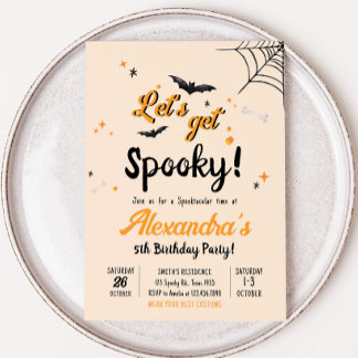 Lass Get Spooky Fun Halloween Party Einladung
