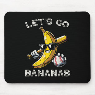 Lass Go Banana Retro Boys Kids Men Youth T - Shirt Mousepad