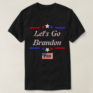 Lass Go Brandon FJB Red White Blue Stars Dk T-Shirt