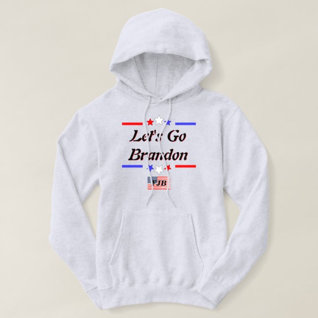 Lass Go Brandon FJB Red White Blue Stars Lt Hoodie (Design vorne)