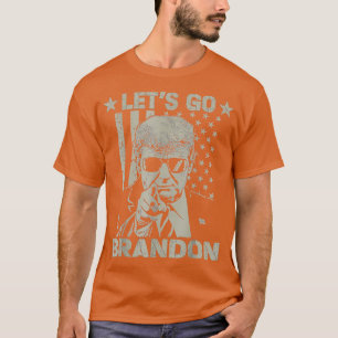 Lass Go Brandon US Flag Donald Trump T-Shirt